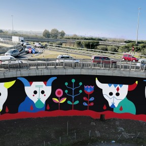 Street Art lungo il Grande Raccordo Anulare - Roma -